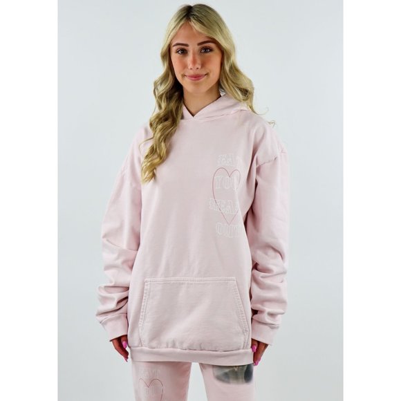 Boys Lie Eat Your Heart Out Hoodie in Pink One Size Fits All - Picture 15 of 16